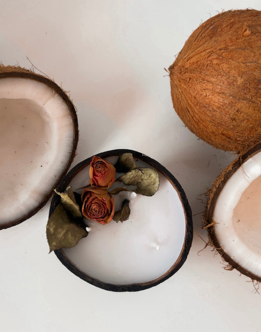 Decorative Coconut Candle